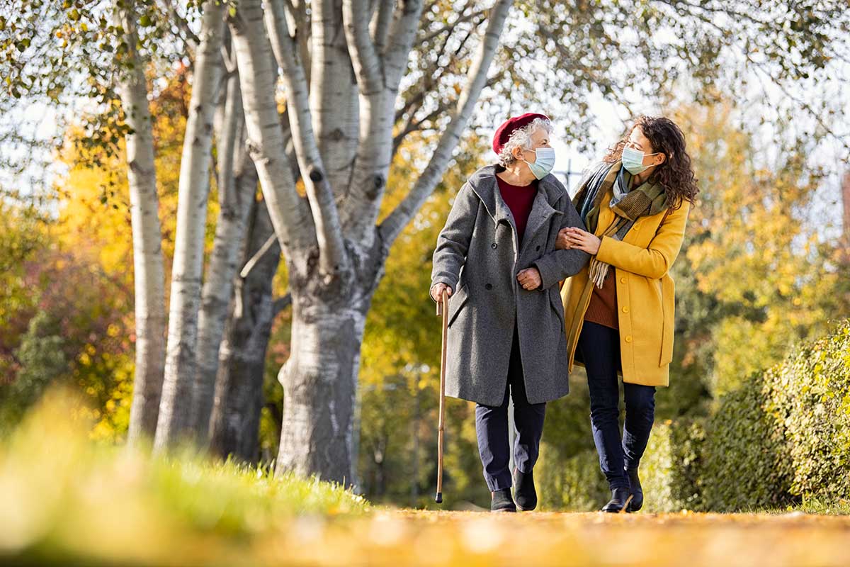 Walking is a great exercise for seniors